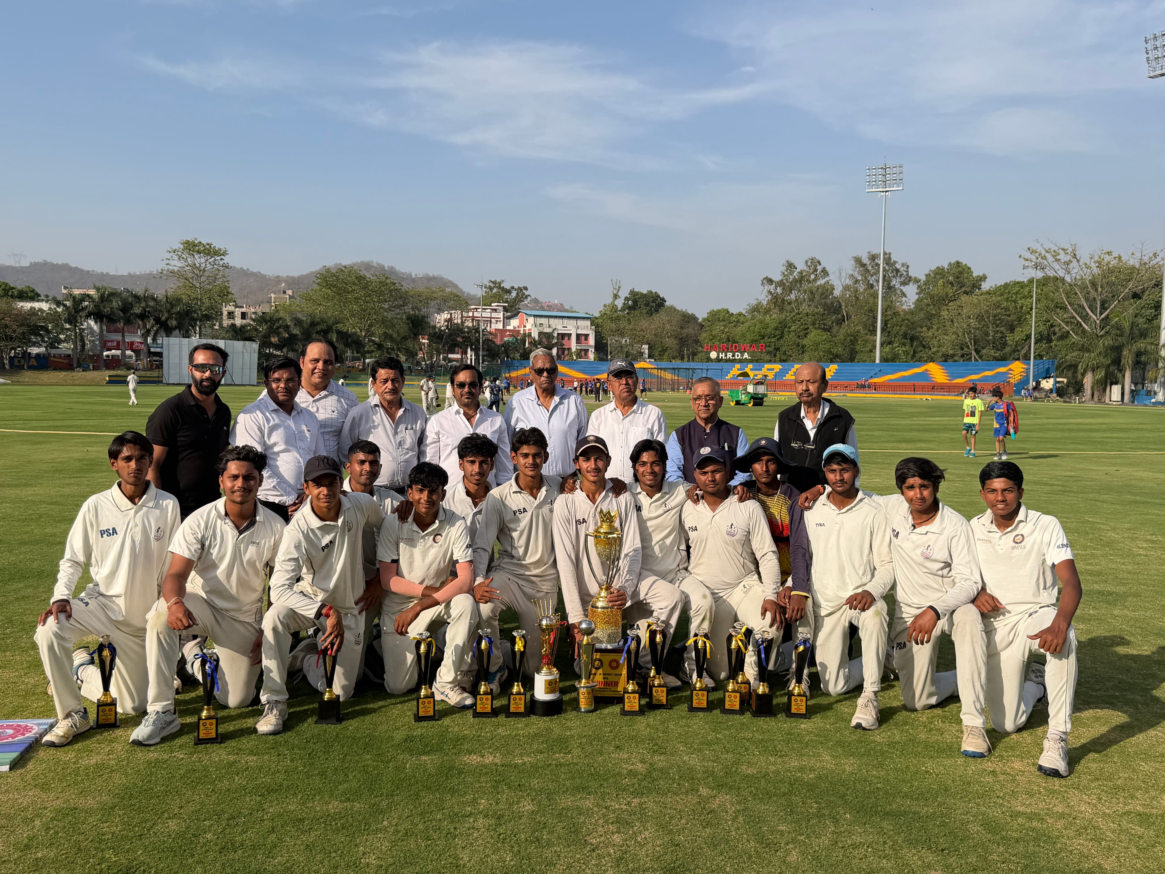 Cricket practice nets at Prakash Sports Academy